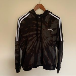 Adidas bleach tie-dyed hoodie Large